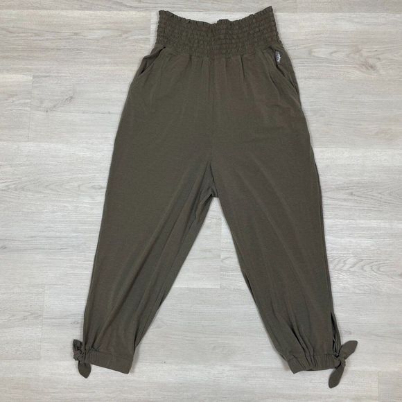 Free People Pants - Free People Movement Harem Pant Womens XS Green Tie Cuff High Waist